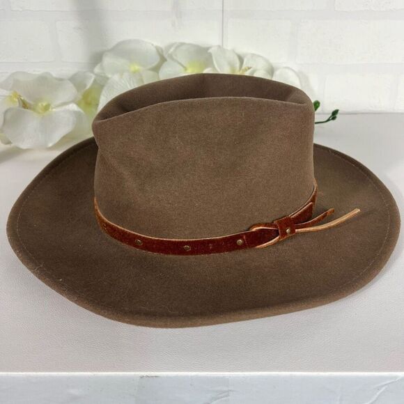 Flex felt wool hat Vintage size Small Petite Diameter 7" - Picture 1 of 11